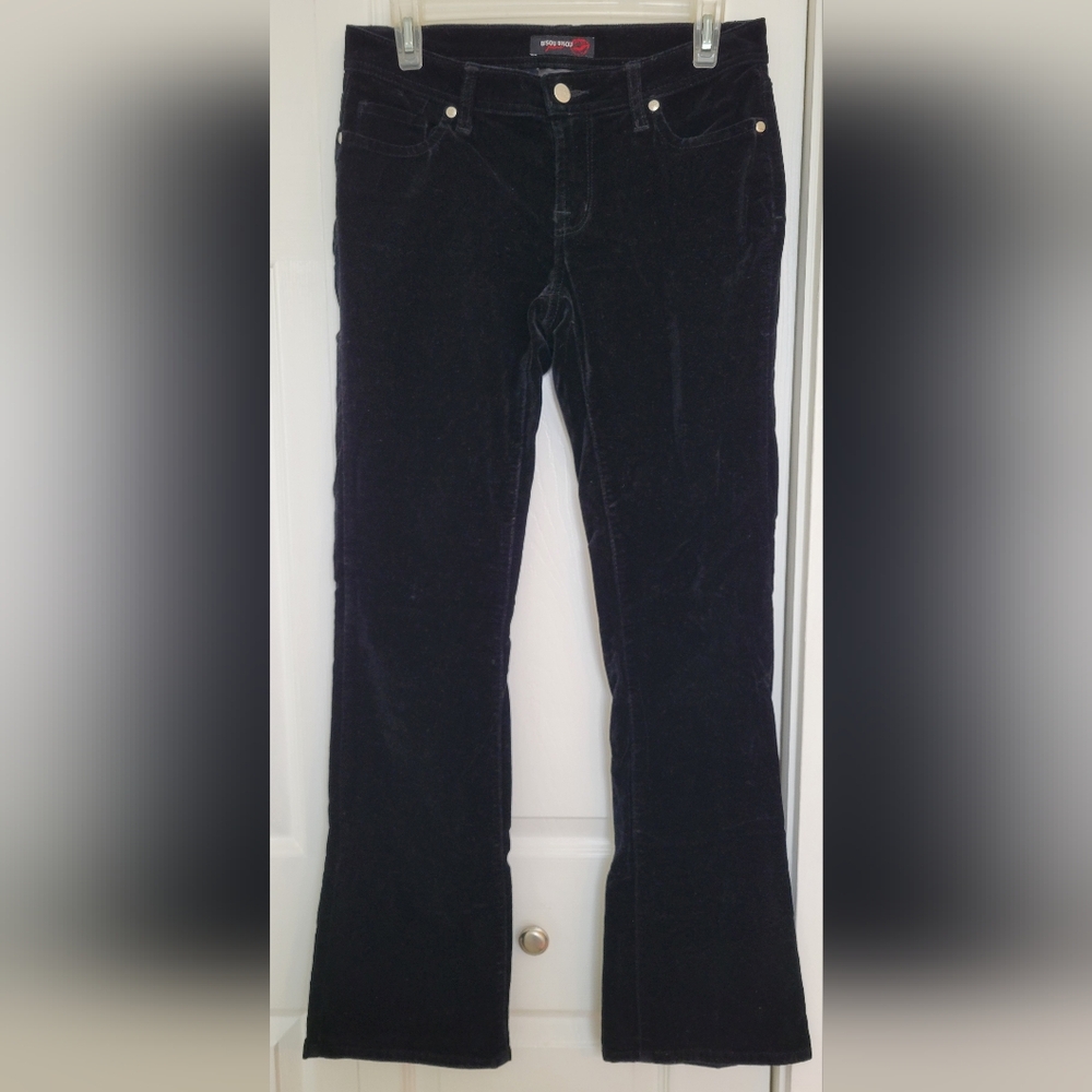 Bisou Bisou velvet pants size 2 black